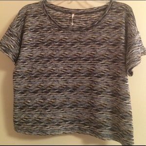 Free People Metallic Crop Top